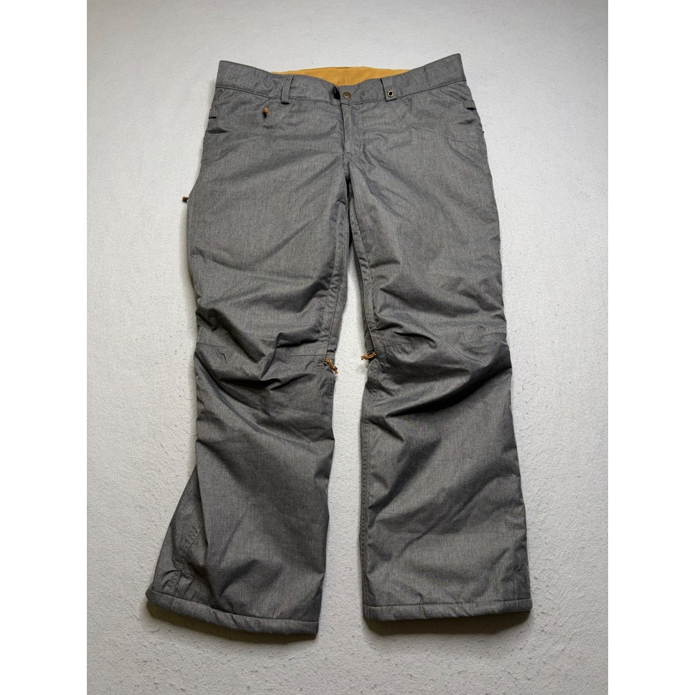 686 Snow Pants Women M Grey infiDRY 10K Waterproof Insulated Snowboard Ski
